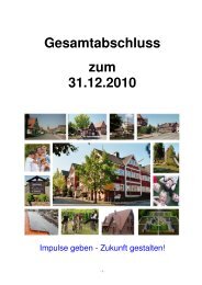 Gesamtabschluss zum 31.12.2010 - Gemeinde Nordkirchen