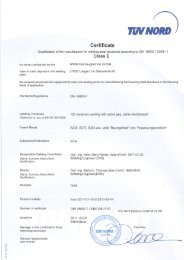 Certificate Class E according to DIN 18800-7 - MWB ...