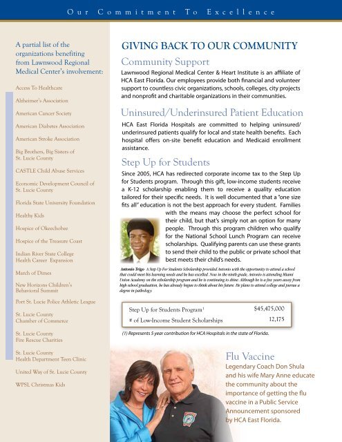 2010 Community Report - Lawnwood Regional Medical Center