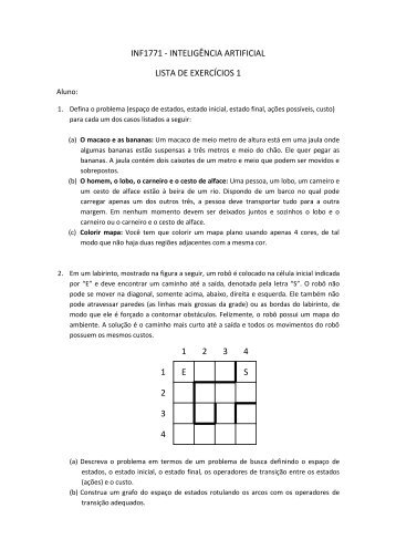 Lista de ExercÃ­cios Busca