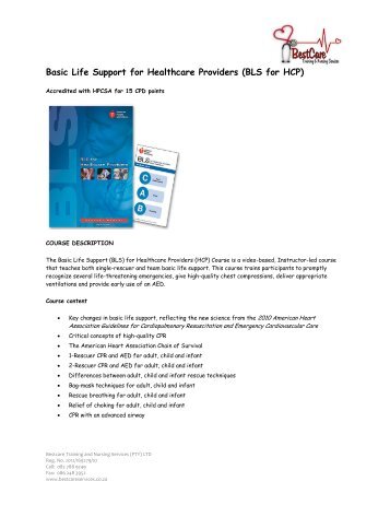 Basic Life Support for Healthcare Providers (BLS for HCP) - saslha