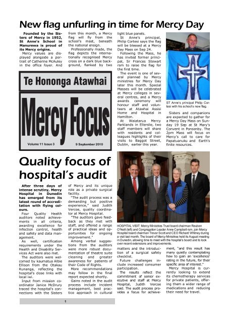 A4 MercyFocus Sept9.pub - Sisters of Mercy of Aotearoa New Zealand