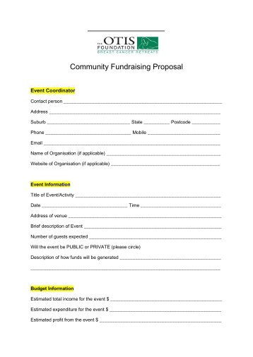 fundraising from a z introduction to successful project proposal