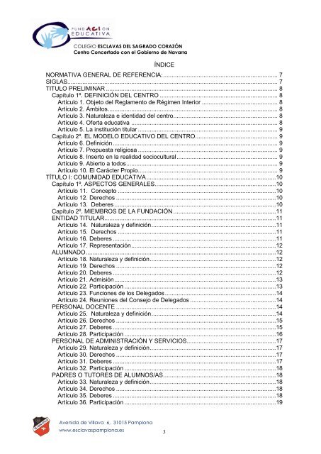 REGLAMENTO DE REGIMEN INTERNO