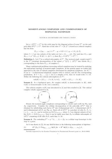 pdf (English) - Geometry and Topology (Russian)