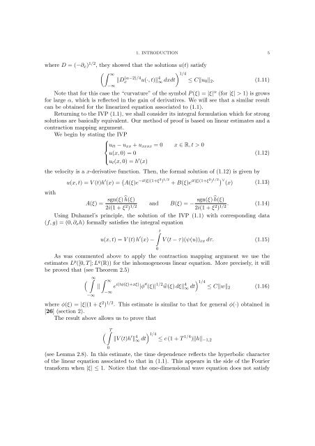 Notes on Boussinesq Equation
