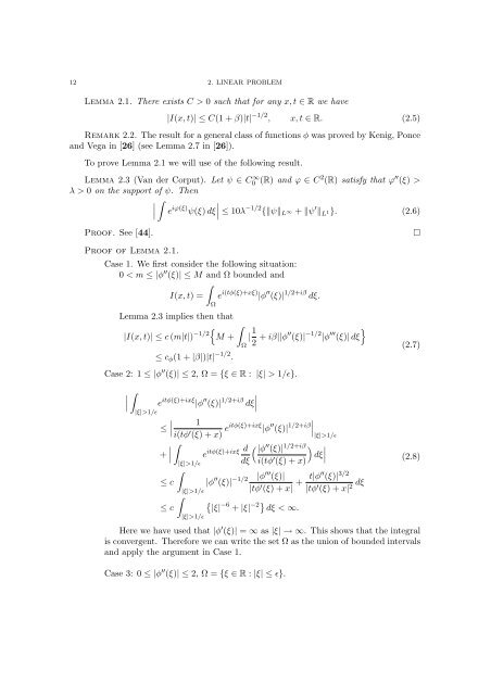 Notes on Boussinesq Equation