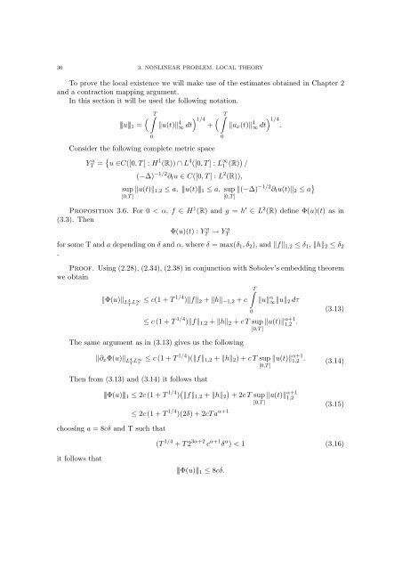 Notes on Boussinesq Equation