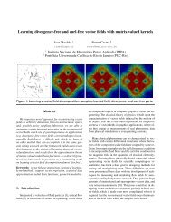 Learning divergence-free and curl-free vector fields with matrix ...