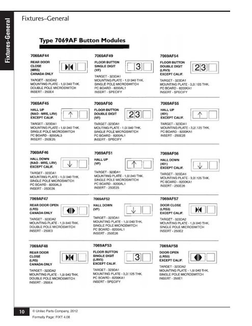 Fixtures (General) - Unitec Parts