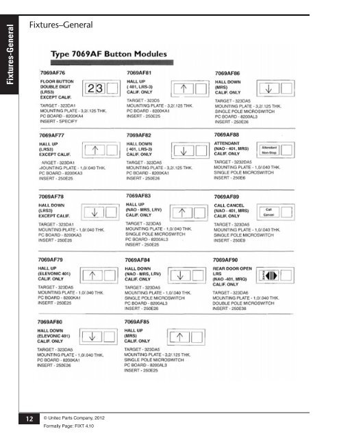 Fixtures (General) - Unitec Parts