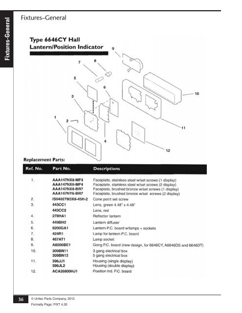 Fixtures (General) - Unitec Parts