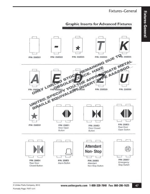 Fixtures (General) - Unitec Parts