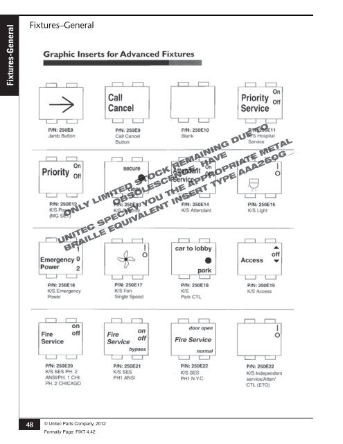 Fixtures (General) - Unitec Parts