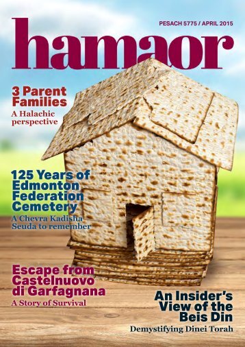 HAMAOR MAGAZINE PESACH 5775