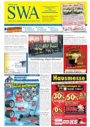 18. oktober 2009 - Siegerländer Wochen-Anzeiger