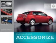 2012 Nissan Sentra | Accessories Brochure | Nissan USA