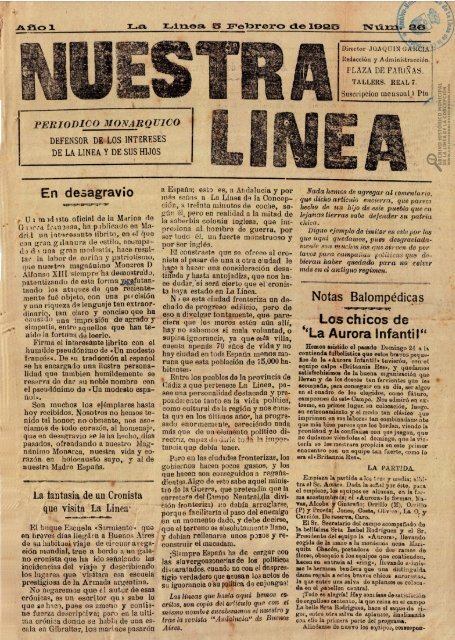 Nuestra Línea del 05 de febrero de 1925