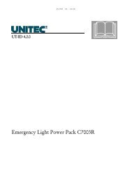 Emergency Light Power Pack C7003R - Unitec Parts