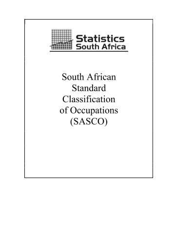 South African Standard Classification of Occupations (SASCO)
