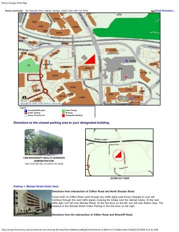 Emory Campus Print Map - Westat