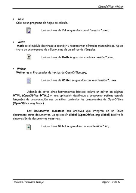 Manual de OpenOffice Writer