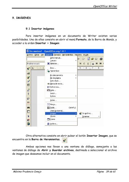 Manual de OpenOffice Writer