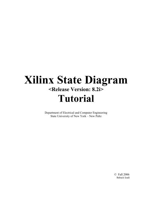 Xilinx State Editor Tutorial - Engineering