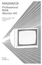 Magnavox Professional 80 Model 8CM515 User's Manual (PDF)