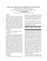 STRUCTURAL PROPERTIES OF AMORPHOUS SiO2 ...