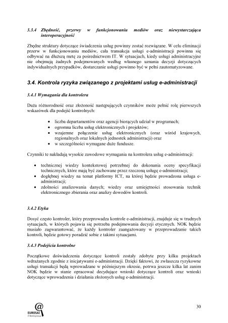 E-administracja w perspektywie kontroli - EUROSAI IT Working Group