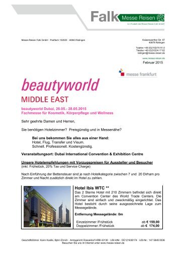 Beautyworld Dubai Messe 2015