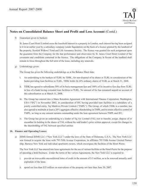 Scheduleforming part of the Balance Sheet - Domain-b