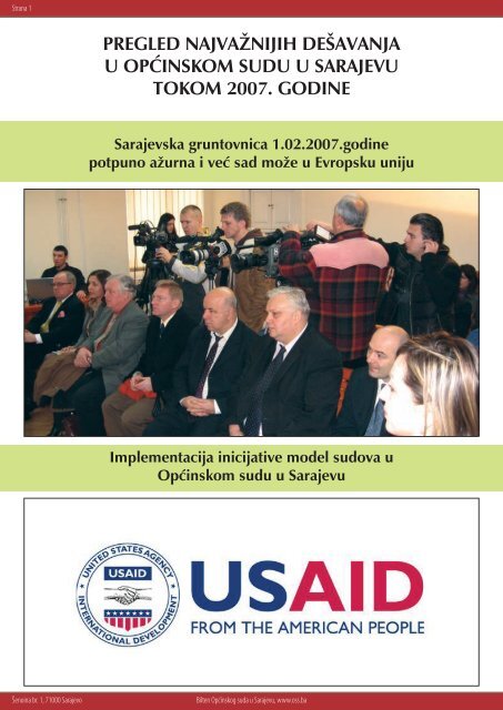 Sretni predstojeÄi praznici - OpÄinski sud u Sarajevu