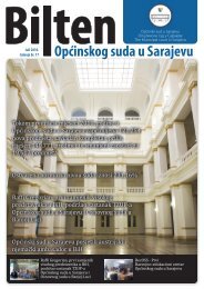 Tokom prvih Å¡est mjeseci 2010. godine u OpÄinskom sudu u ...