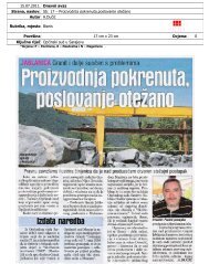 15.07.2011 Press clipping - OpÄinski sud u Sarajevu