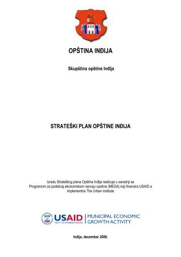 Strateški plan Opštine Inđija - Indjija.net