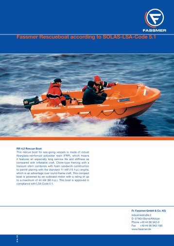 rr 4.2 rescue boat - Fr. Fassmer GmbH & Co. KG