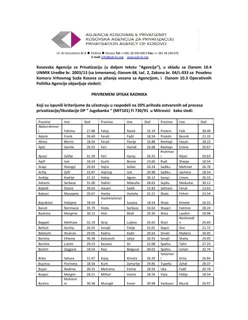 06.07.2012 28.07.2012DP Jugobanka u MitroviciOtvori PDF