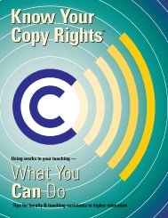 Know Your Copy Rights What You Can Do