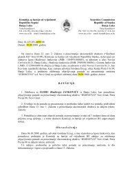 RjeÅ¡enje - Komisija za hartije od vrijednosti Republike Srpske