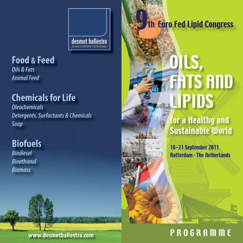 oilS, FaTS aNd liPidS - Euro Fed Lipid