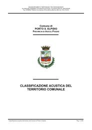classificazione acustica del territorio comunale - Comune di Porto ...