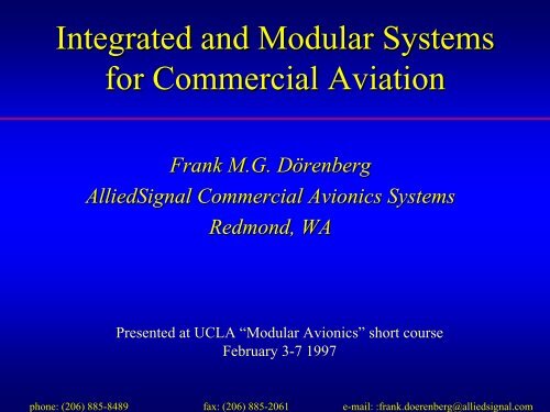 Integrated and Modular Systems for Commercial ... - Nonstop Systems