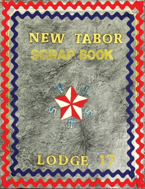 Lodge 17, New Tabor - 1987-88 Scrapbook