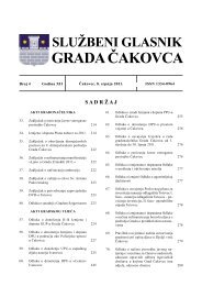 sluÅ¾beni glasnik grada Äakovca - Grad Äakovec