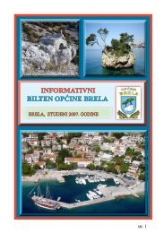 Bilten OpÄine Brela 2007. - OpÄina Brela