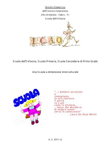 Scuola dell'Infanzia, Scuola Primaria, Scuola Secondaria di Primo ...