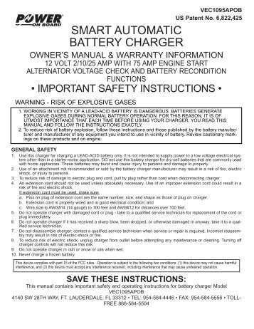 SMART AUTOMATIC BATTERY CHARGER