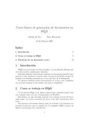 Curso básico de generación de documentos en LATEX